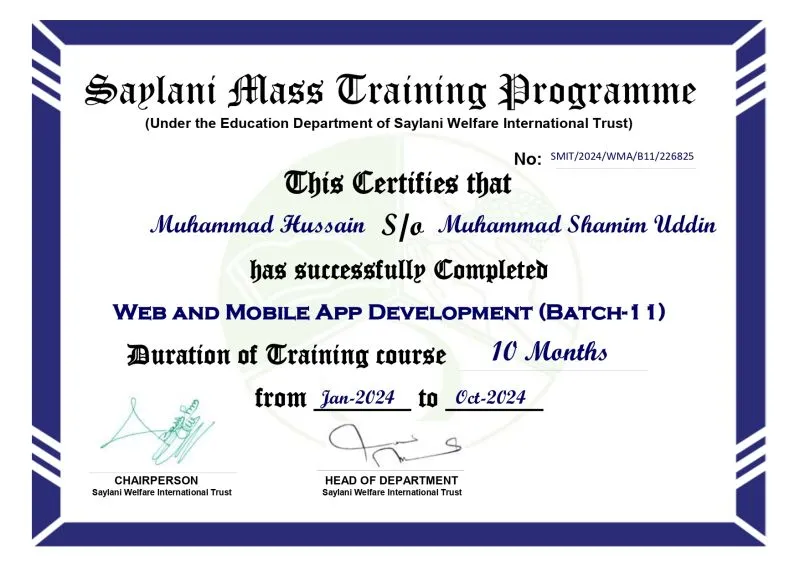 Muhammad Hussain Shamim